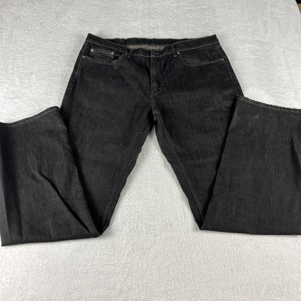 Levis 559 Relaxed Mens Size 38x36 Straight Leg Denim Dark Wash Black Jeans